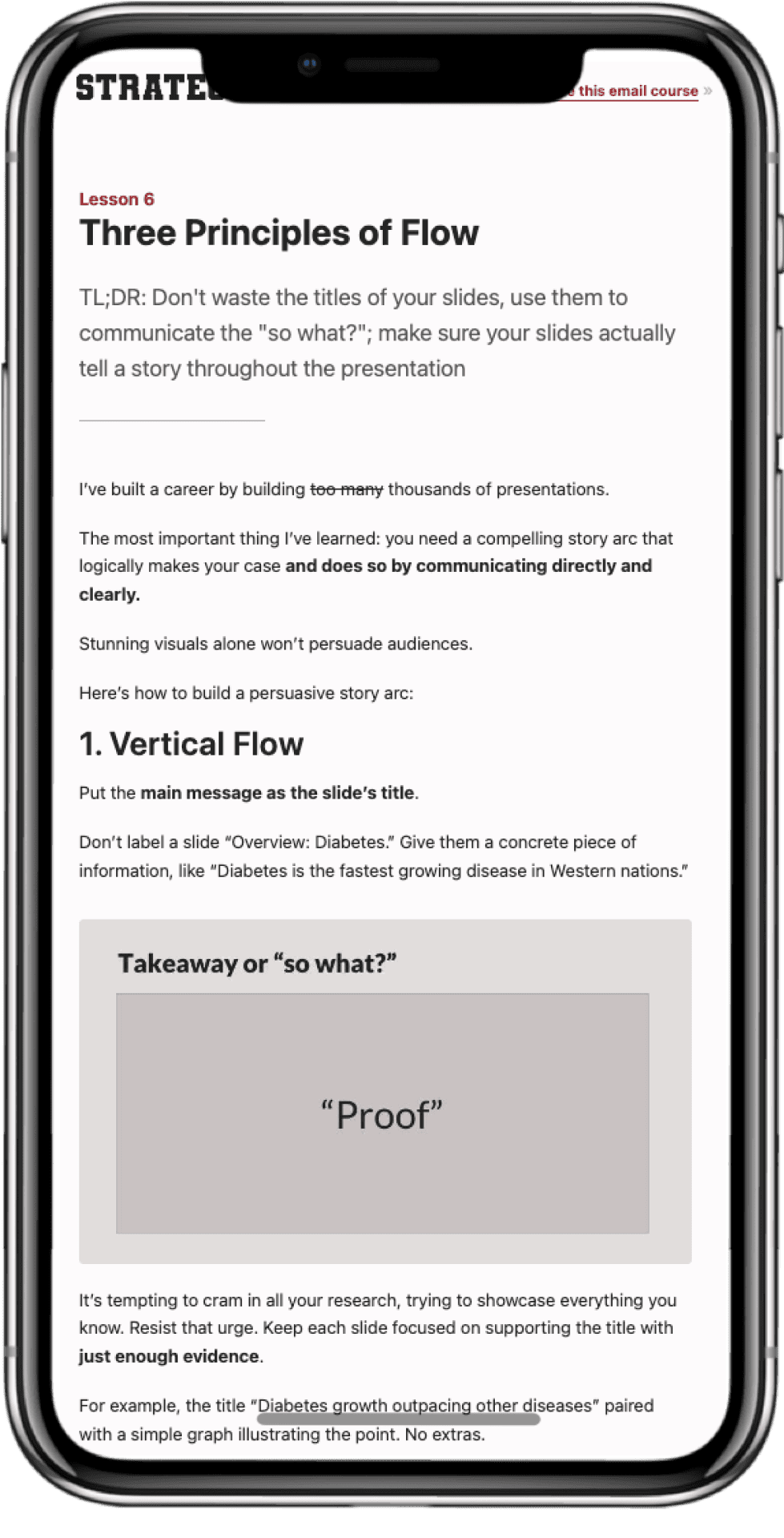 Email course preview